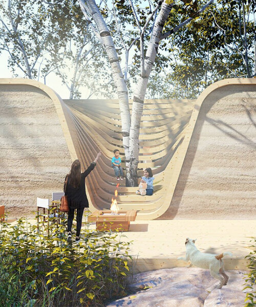 warped around a tree, this modular house proposal explores the future of living