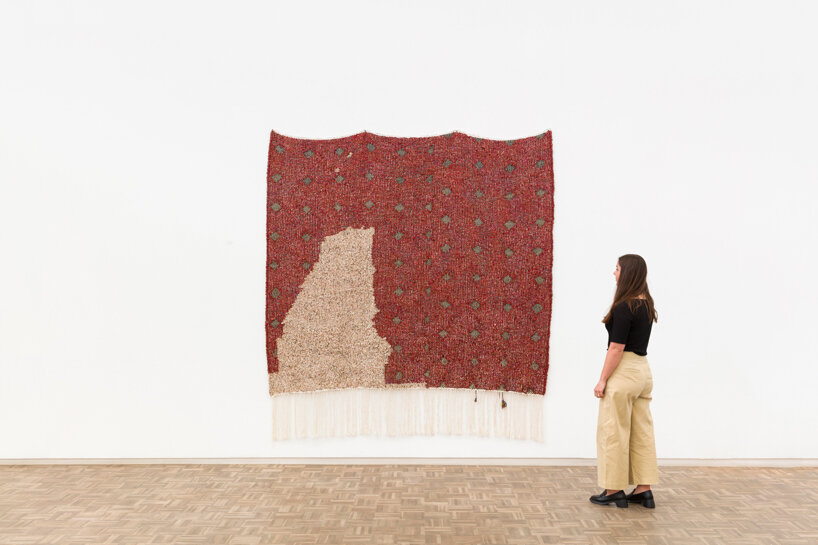 igshaan adams brings cloud-like sculptures and woven pathways to kunsthalle zurich