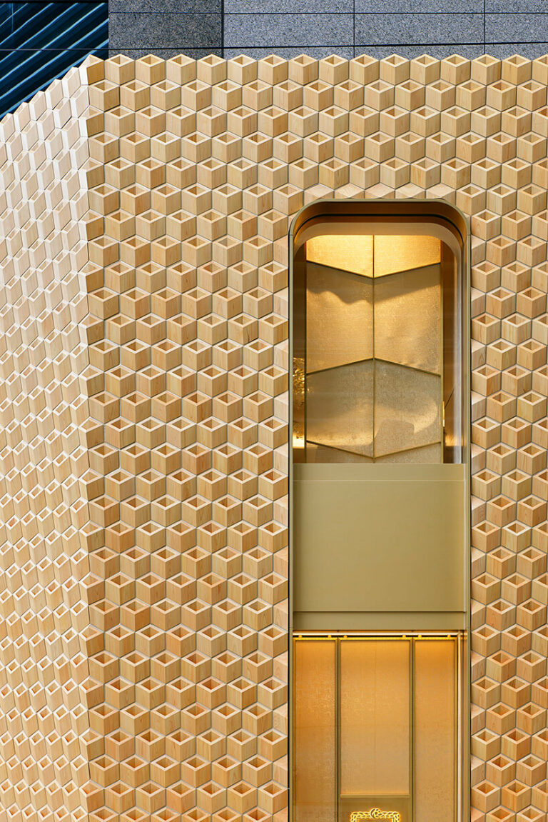 klein dytham architecture clads cartier store façade in geometric ...