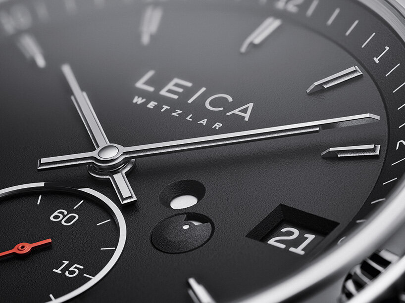 leica's new watch collection moves its famous red dot to your wrist