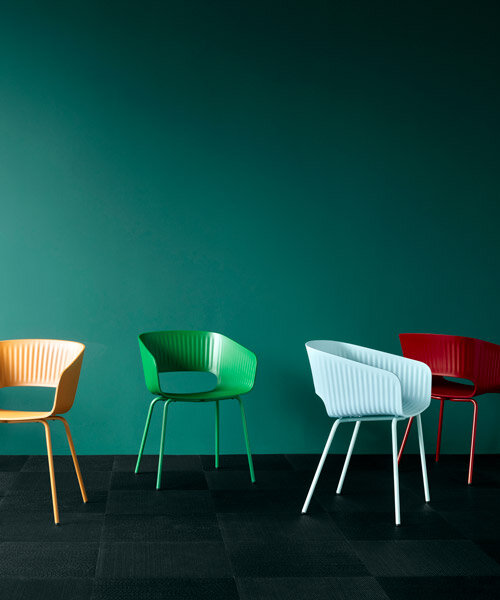 meet marée, a sea inspired chair collection made of 100% recycled plastic