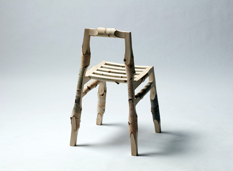 designer Mattias Gschwendtner reuses leftover materials from the wood industry