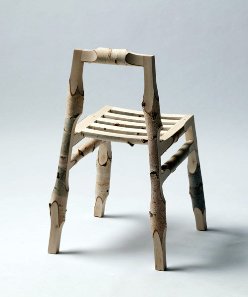 designer matthias gschwendtner repurposes leftover materials from the wood industry