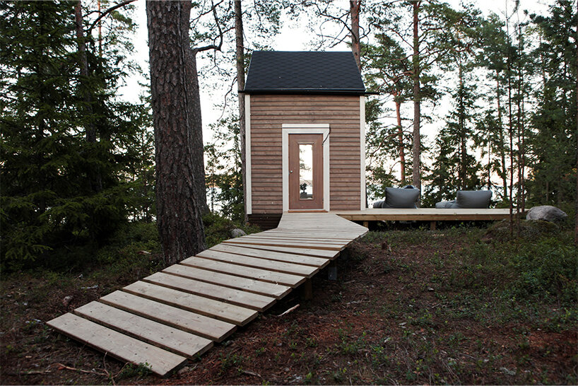 nido cabin on 9 neliön lomakohde suomessa Robin Falckin toimesta