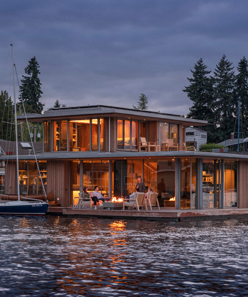 this 'water cabin' by olson kundig opens onto seattle's waterfront
