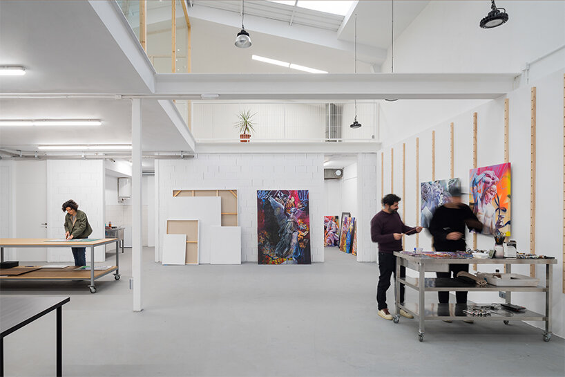 pichiavo's new art studio is a converted warehouse in valencia