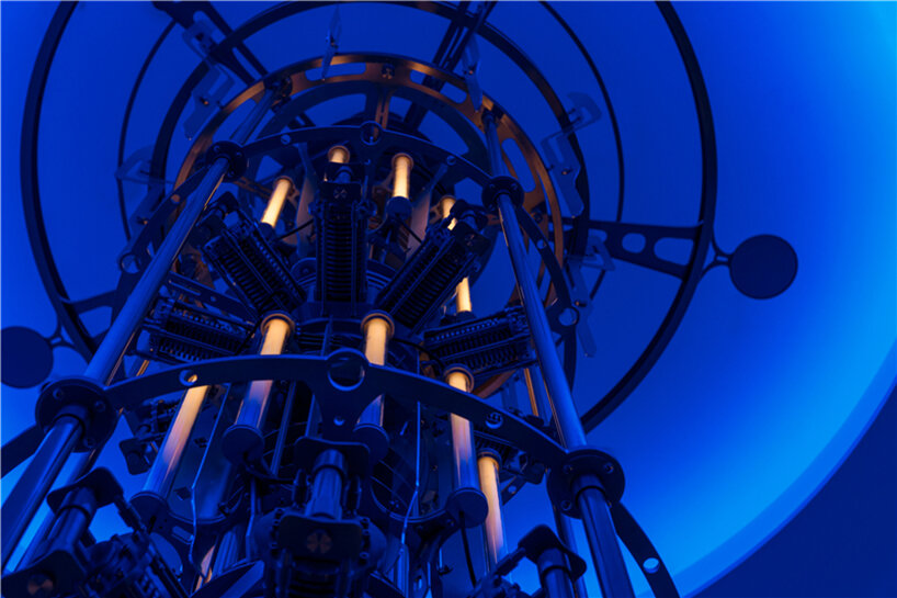 WUUX installs rotating cyberpunk tower inside chinese concept store
