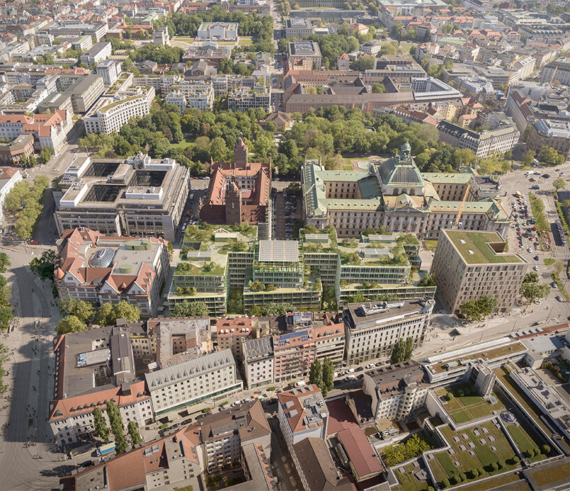 david chipperfield architects' winning proposal for mixed-use complex in munich