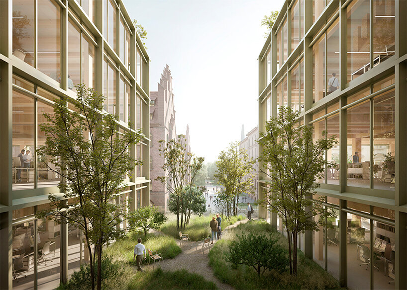 david chipperfield architects' winning proposal for mixed-use complex in munich