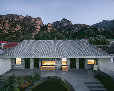 YES.ARCH shapes this tiny hotel around 'twin garden' courtyards in china