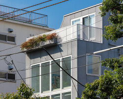 in tokyo, van der architects' house on kananadori is photographed by vincent hecht