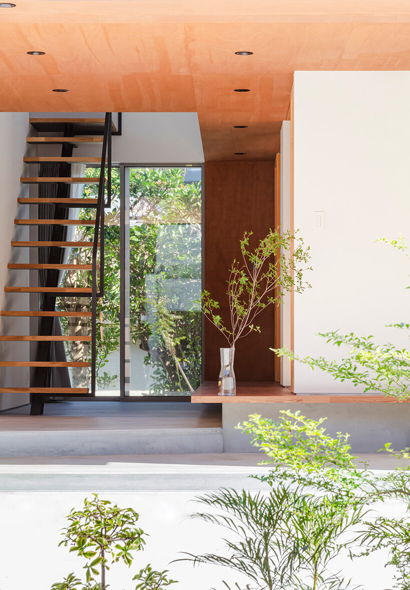 wood-clad ceiling tops y.murakami architects' family house in japan