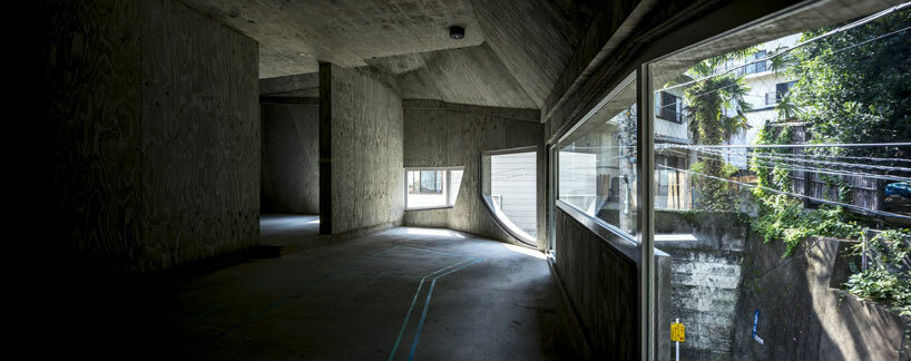 AAOAA disrupts architectural conventions with irregular concrete building in tokyo