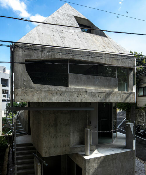 AAOAA disrupts architectural conventions with irregular concrete building in tokyo
