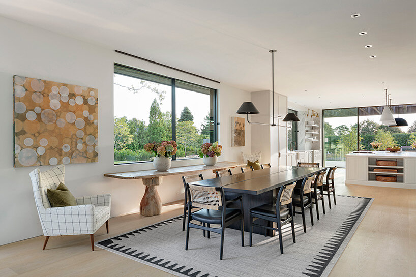 birdseye's lathhouse in the hamptons references traditional gabled farm structures