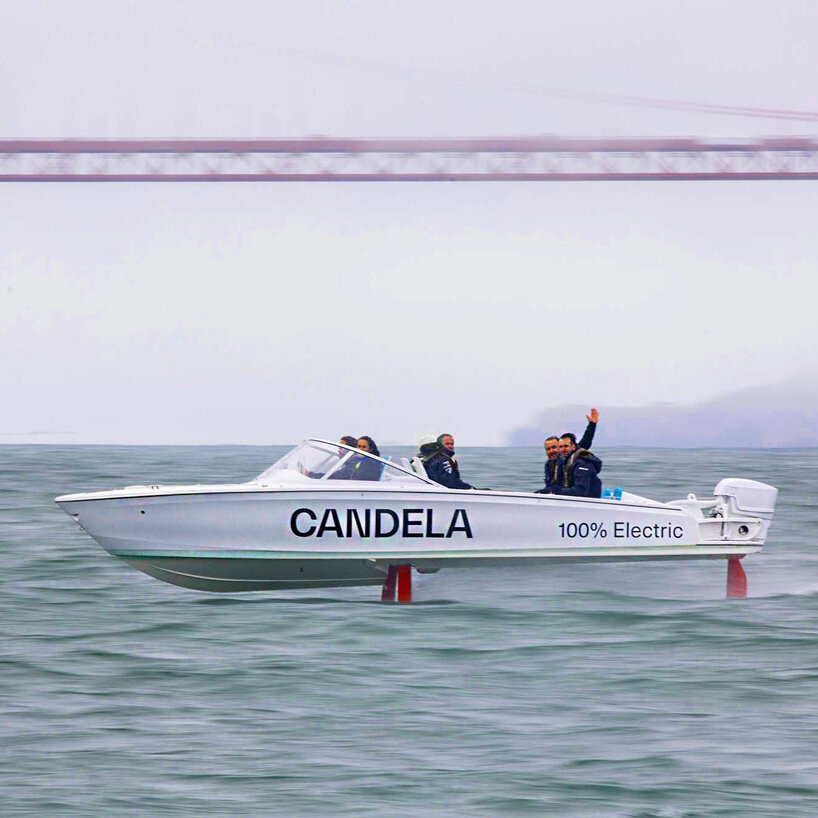 candela's C-7 becomes the first electric foiling chase boat at SailGP