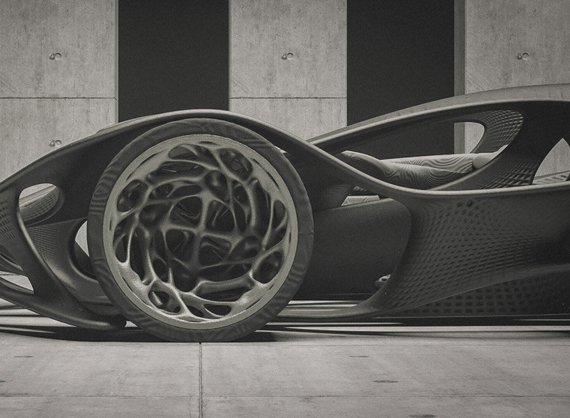 3D architect ayoub ahmad created his car design HV-001 using algorithms