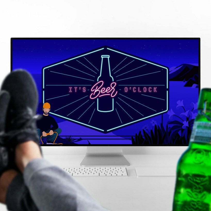 avoid burnout with dynamic wallpapers that tell you when to clock off