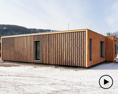 robotically crafted CoDe facades reinterpret swiss woodcraft tradition