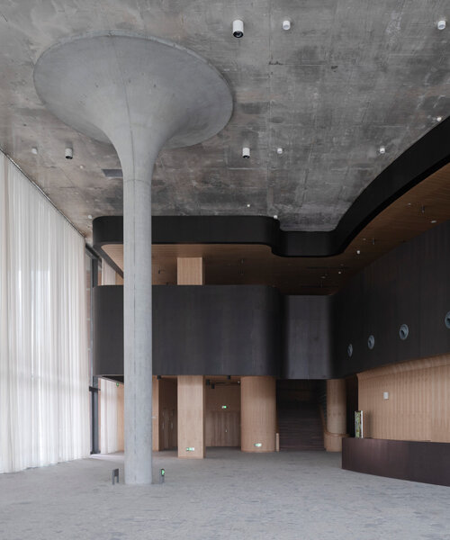 david chipperfield designs theater with 'mushroom columns' for jingdezhen cultural quarter