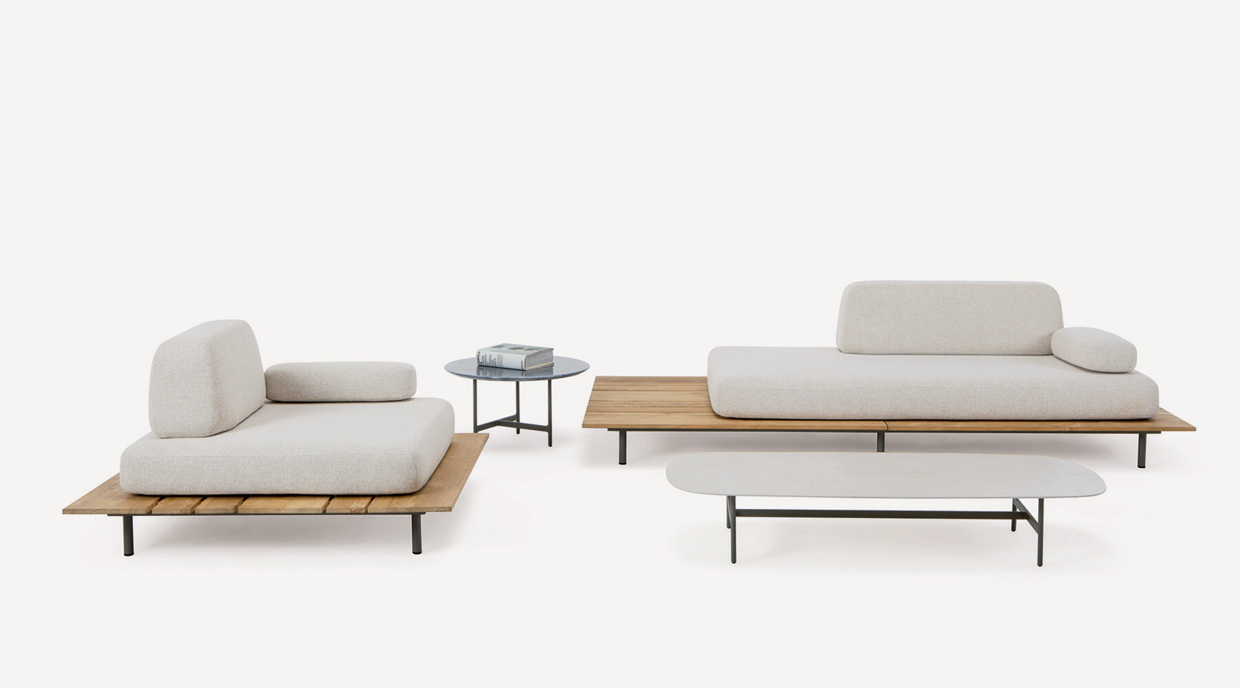 ethimo calipso outdoor lounge collection shapes soft modular system