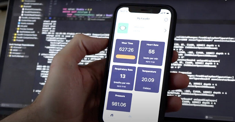 turn your mask smart and monitor your health with FaceBit