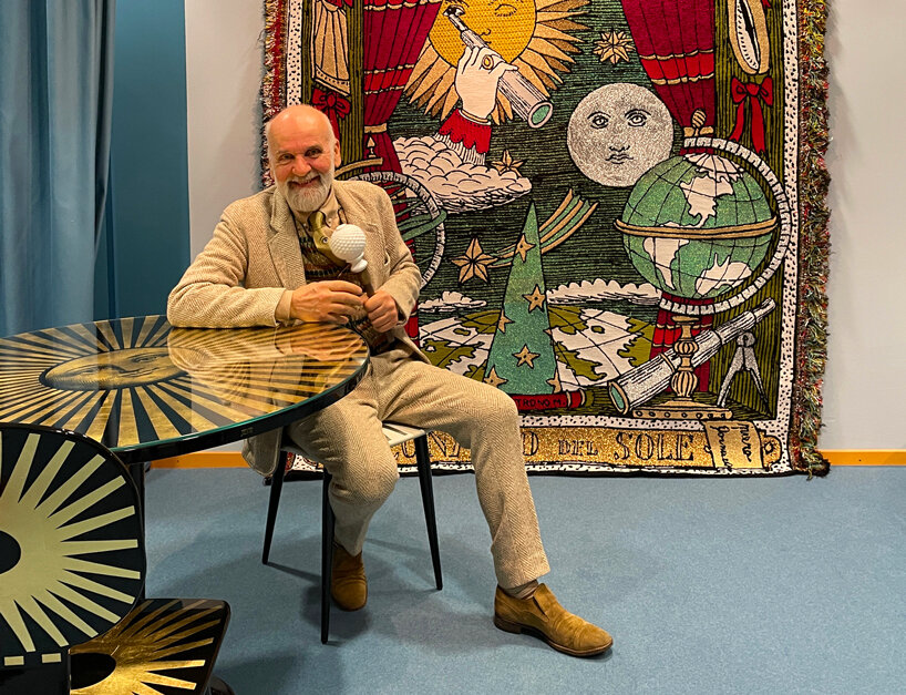 fornasetti presents 13 sun-inspired tapestries at NOMAD st moritz