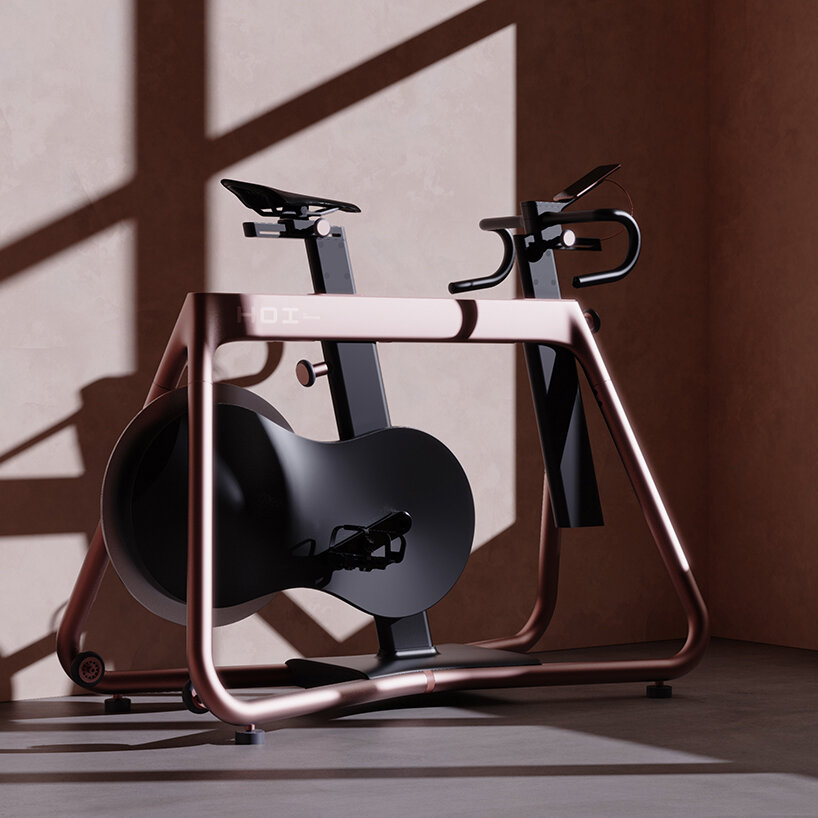 forpeople’s indoor bike design for HOI by kettler blends performance + domesticity