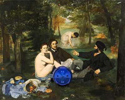 artists reinterpret manet’s 'le déjeuner sur l’herbe' at jeffrey deitech los angeles