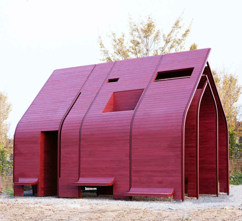 LIN explores architectural archetypes with wood pavilion #2 in zhenjiang