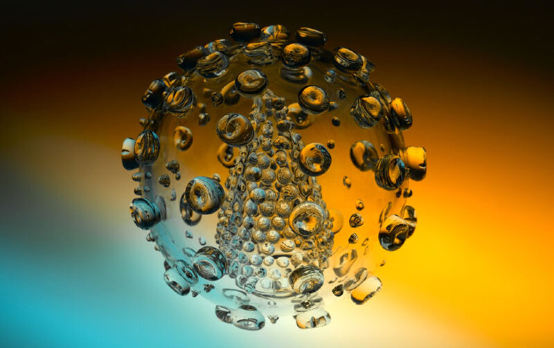 luke jerram's intricate glasswork series depicts some of the most fatal viruses