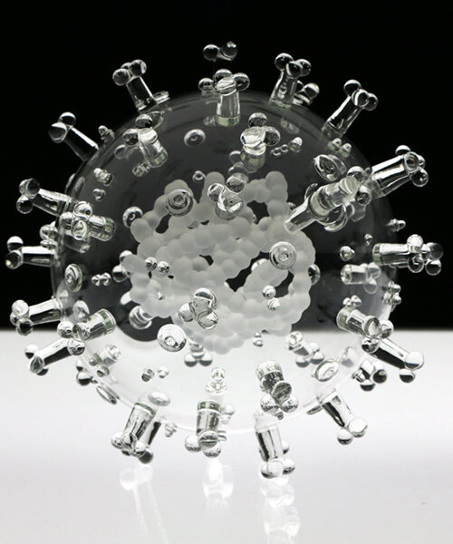 luke jerram's intricate glasswork series depicts some of the most fatal viruses