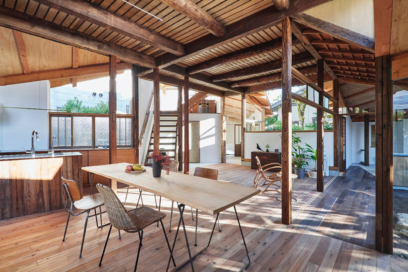 mandai architects renovates 100-year-old 'shiiba house' in kyoto, japan