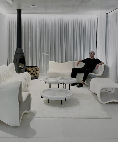 felipe escudero launches furniture line depicting 'fossils from the future'