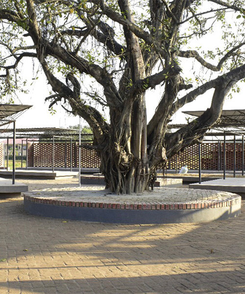 open-air market built around large tree breathes new life into narindrapur village, india