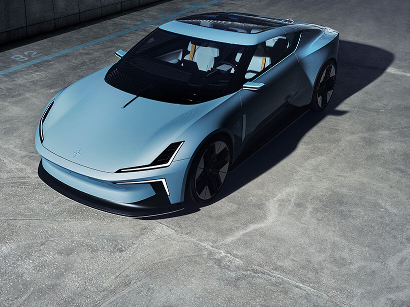 the polestar o2 is a sustainable electric concept car with an integrated drone