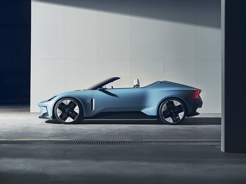 the polestar o2 is a sustainable electric concept car with an integrated drone