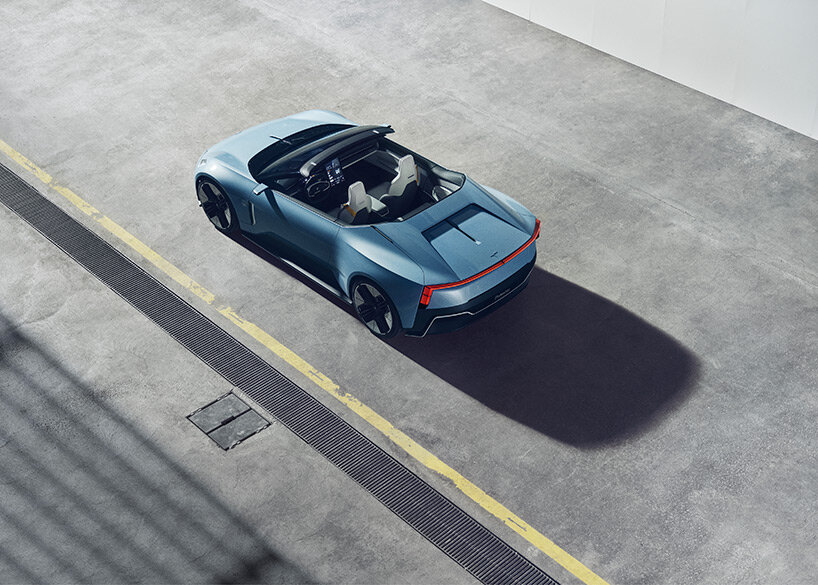 the polestar o2 is a sustainable electric concept car with an integrated drone