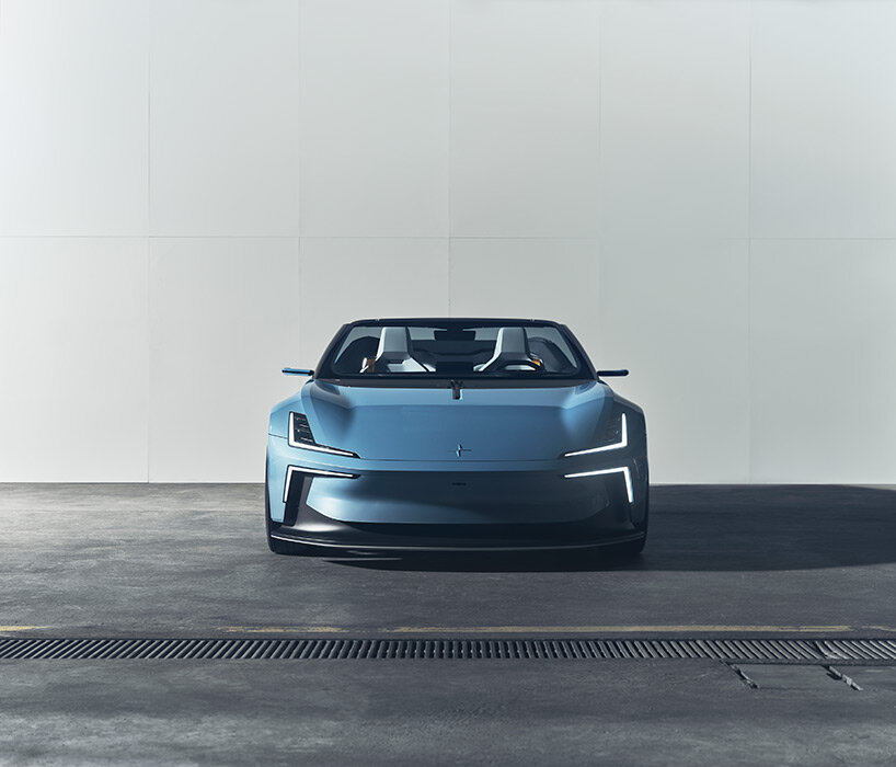 the polestar o2 is a sustainable electric concept car with an integrated drone