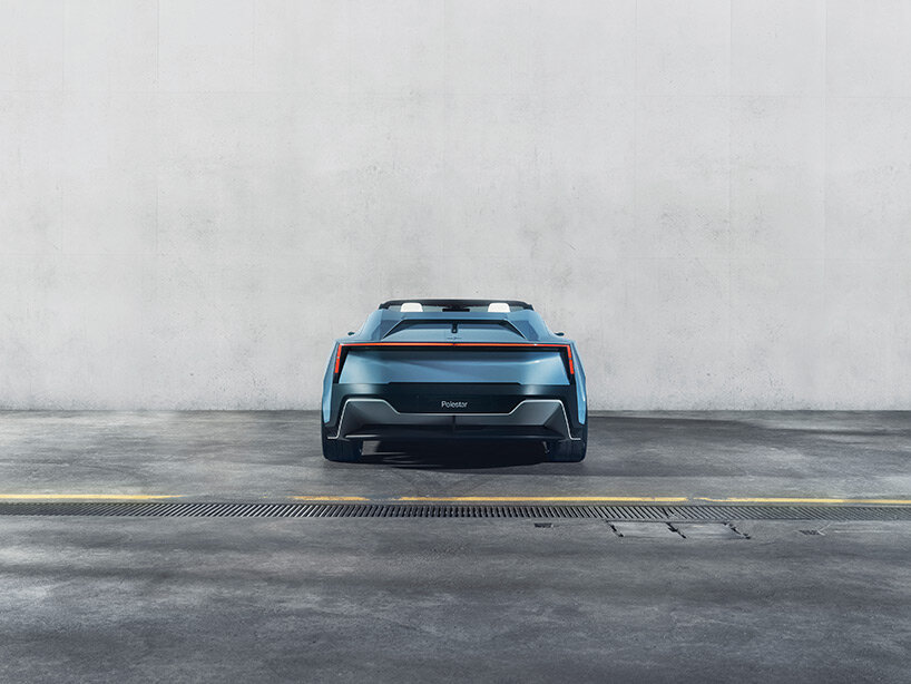 the polestar o2 is a sustainable electric concept car with an integrated drone