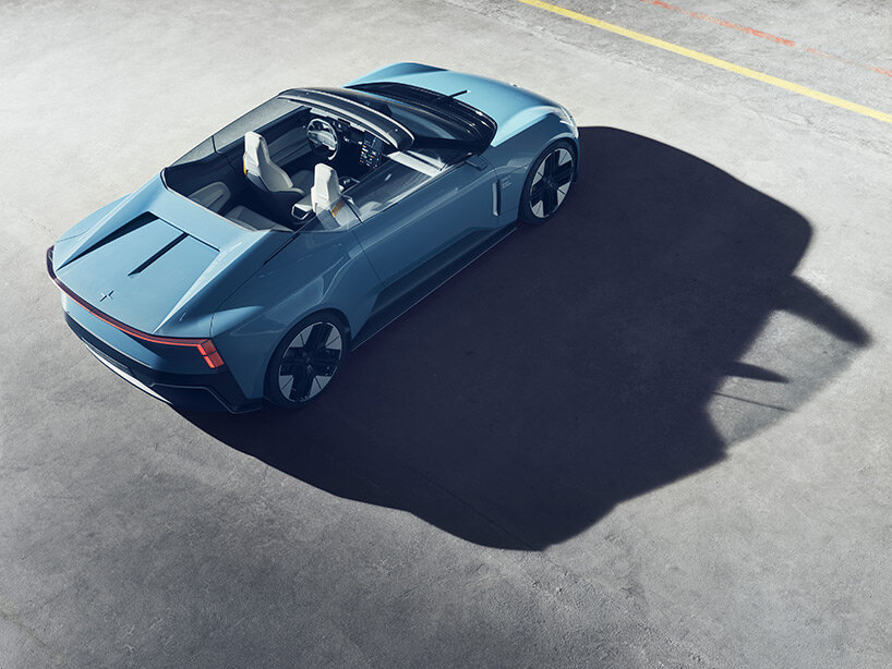 the polestar o2 is a sustainable electric concept car with an integrated drone