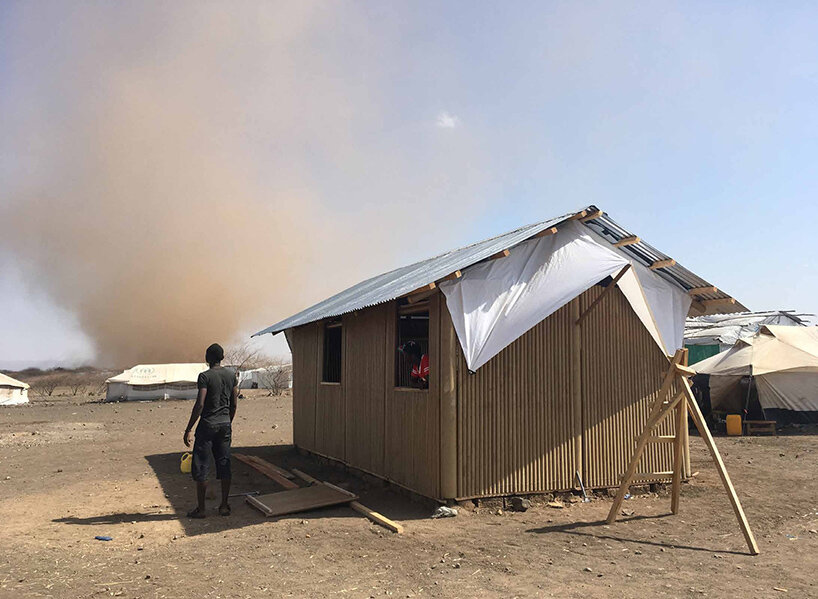 shigeru ban's refugee shelters create long-term housing for asylum seekers in kenya