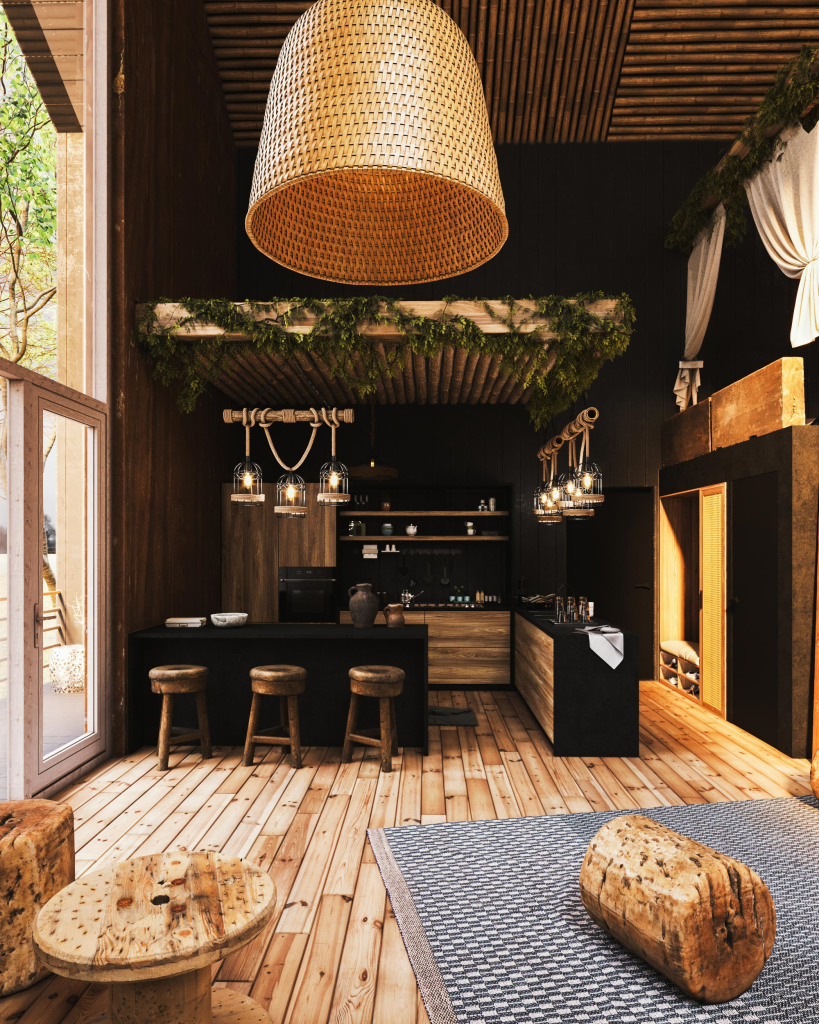 Biophilic tiny cabin proposal by Milad Eshtiyaghi hovers above verdant rainforest in Brazil