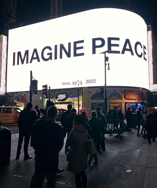 yoko ono invites the world to IMAGINE PEACE