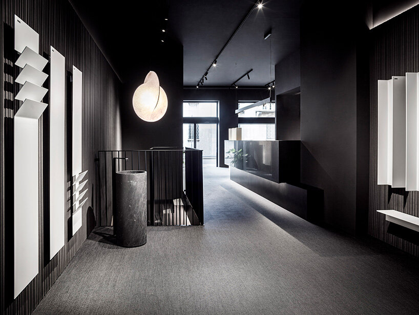 antrax IT's new milan showroom displays designer radiators as if an art museum