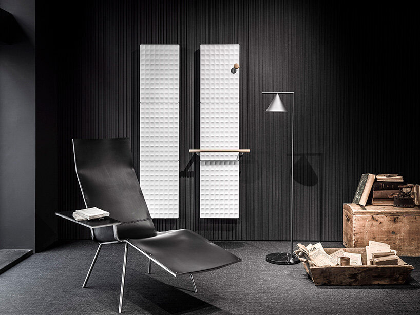 antrax IT's new milan showroom displays designer radiators as if an art museum