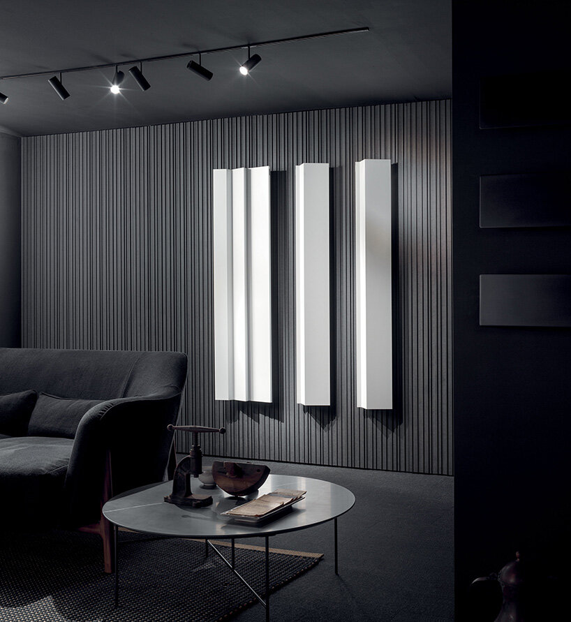 antrax IT's new milan showroom displays designer radiators as if an art museum