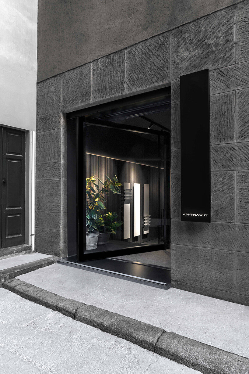 antrax IT's new milan showroom displays designer radiators as if an art museum