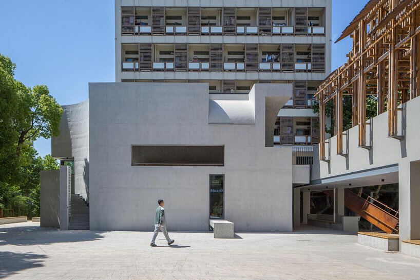 atelier diameter adds arch motifs to sculptural art gallery extension in nanjing, china