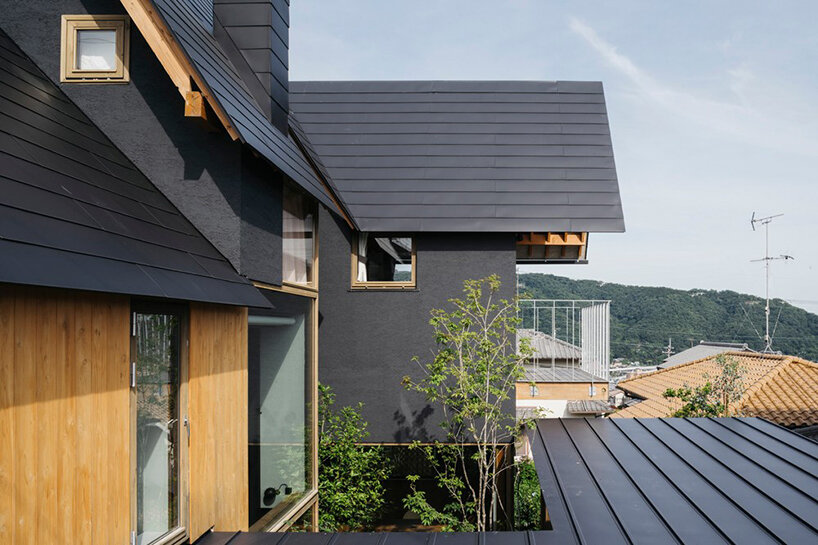 six green patios cut out nightingale house in japan